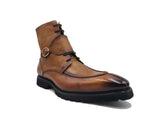 Rugged Split Toe Lace-up Boot