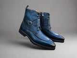 Rugged Split Toe Lace-up Boot