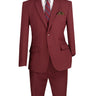Vinci Burgundy Slim Fit 2 Piece Suit - S-2PP