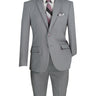 Vinci Medium Gray Regular Fit 2 Piece Suit - 2PP