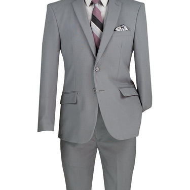 Vinci Gray Slim Fit 2 Piece Suit - S-2PP