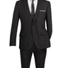 Vinci Black Regular Fit 2 Piece Suit - 2PP