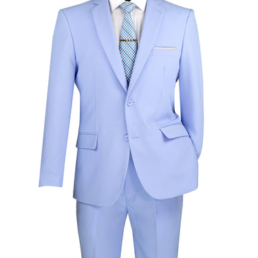 Vinci Light Blue Regular Fit 2 Piece Suit - 2PP
