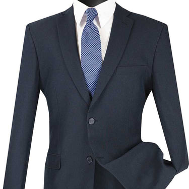 Vinci Navy Regular Fit 2 Piece Suit - 2PP