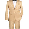 Vinci Beige Slim Fit 2 Piece Suit - S2F-1