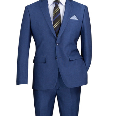 Vinci Blue Slim Fit 2 Piece Suit - S2RK-7