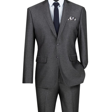 Vinci Smoke Slim Fit 2 Piece Suit - S2RK-7