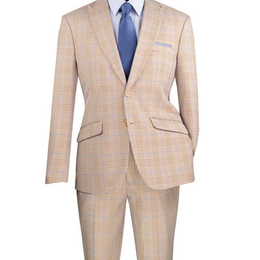 Vinci Beige Slim Fit 2 Piece Suit - S2RW-1