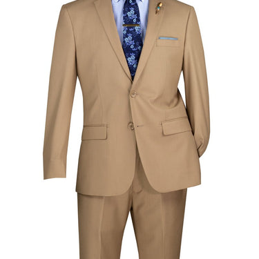Vinci Light Beige Slim Fit 2 Piece Suit - SC900-12