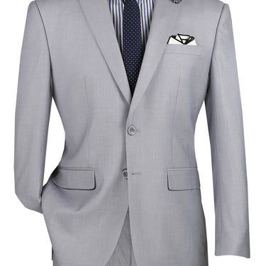 Vinci Light Gray Slim Fit 2 Piece Suit - SC900-12