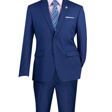 Vinci Twilight Blue Slim Fit 2 Piece Suit - SC900-12