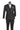 Vinci Black Slim Fit Double Breasted Suit - SDB-1