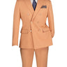 Vinci Peach Slim Fit Double Breasted Suit - SDB-1