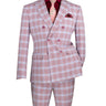 Vinci Adobe Rose Slim Fit Double Breasted Suit - SDW-2