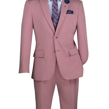 Vinci Pink Slim Fit 2 Piece Suit - SDX-3