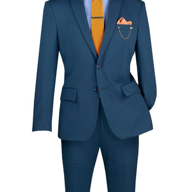 Vinci Teal Slim Fit 2 Piece Suit - SDX-3