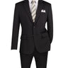 Vinci Black Slim Fit 2 Piece Suit - SDX-3