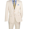 Vinci Bone White Slim Fit 2 Piece Suit - SDX-3