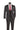 Vinci Black Slim Fit 3 Piece Suit - SV1W-1