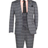 Vinci Gray Slim Fit 3 Piece Suit - SV1W-1