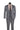 Vinci Gray Slim Fit 3 Piece Suit - SV1W-1