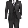 Vinci Black Slim Fit 3 Piece Suit - SV2900