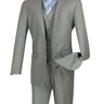 Vinci Medium Gray Slim Fit 3 Piece Suit - SV2900