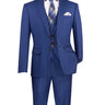 Vinci Twilight Blue Slim Fit 3 Piece Suit - SV2900