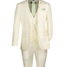 Vinci Ivory Slim Fit 3 Piece Suit - SV2900