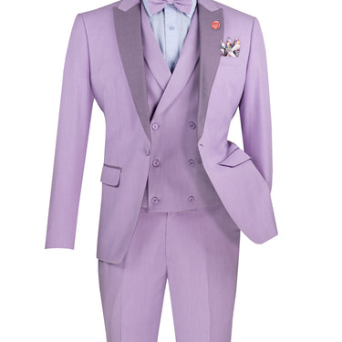 Vinci Lavender Slim Fit 3 Piece Suit - SV2K-5