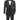 Vinci Black Slim Fit 3 Piece Tuxedo - SV2T-8