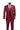 Vinci Burgundy Slim Fit 3 Piece Tuxedo - SV2T-8