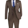 Vinci Brown Slim Fit 3 Piece Suit - SV2W-8