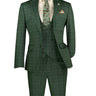 Vinci Green Slim Fit 3 Piece Suit - SV2W-8