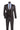 Vinci Black Slim Fit 3 Piece Suit - SV2W-8