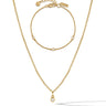Sapphire Trio Set - Gold in #color_