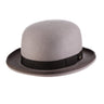 Scala Affirmed Structured Wool Felt Bowler Hat in Grey #color_ Grey
