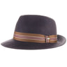 Scala Classico Crushable Wool Felt Fedora in Brown #color_ Brown