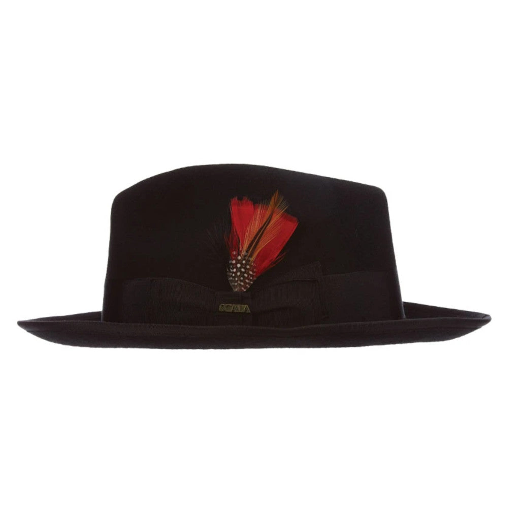Scala New Yorker Wool Pinch Front Fedora Hat | DAPPERFAM display picture 3