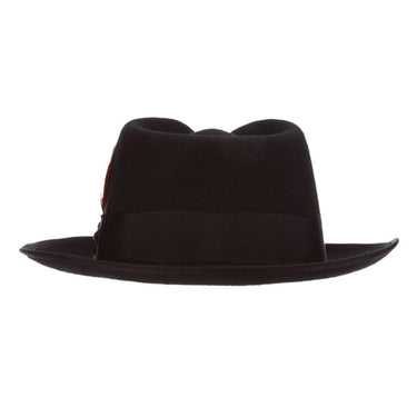 Scala New Yorker Wool Pinch Front Fedora in #color_