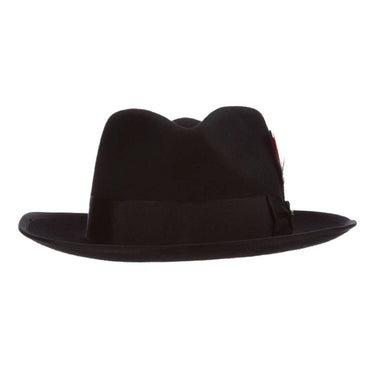 Scala New Yorker Wool Pinch Front Fedora in #color_
