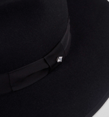 Bellissimo Stud in Black on Black Fur Felt Fedora