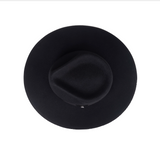 Bellissimo Stud in Black on Black Fur Felt Fedora