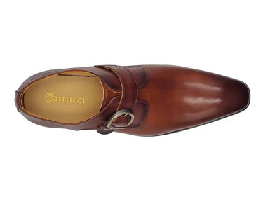 Carrucci Shoes Signature Buckle Monk Strap Shoe