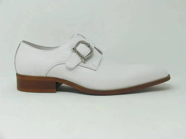 Carrucci Shoes Signature Buckle Monk Strap Shoe