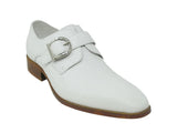 Carrucci Shoes Signature Buckle Monk Strap Shoe