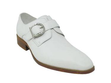 Carrucci Shoes Signature Buckle Monk Strap Shoe