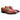 Carrucci Shoes Signature Buckle Monk Strap Shoe in Cognac #color_ Cognac