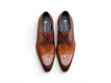 Carrucci Shoes Signature Burnished Derby Dress Shoe