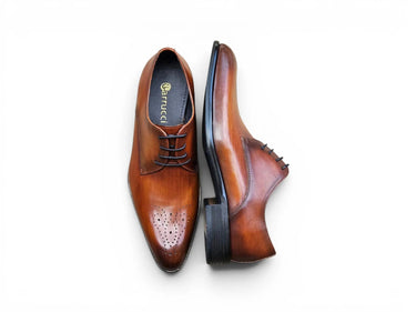 Carrucci Shoes Signature Burnished Derby Dress Shoe